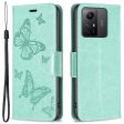 For Xiaomi Redmi Note 12S 4G Stand Wallet Phone Case Butterfly Imprinted Leather Flip Cover with Strap For Discount