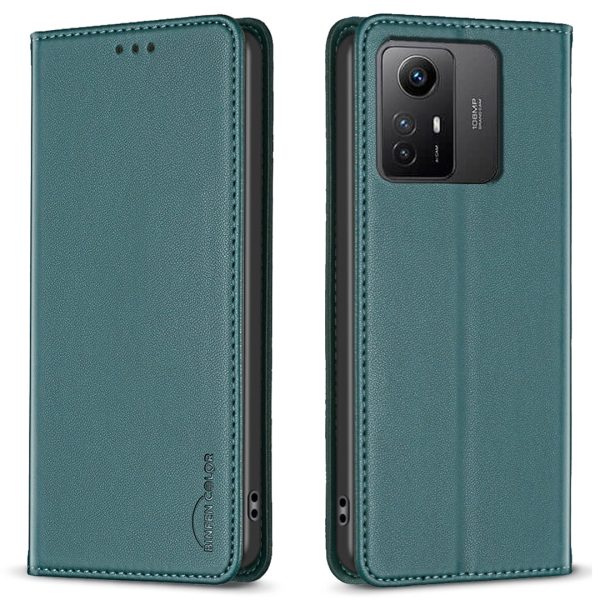 BINFEN COLOR BF18 Protective Case for Xiaomi Redmi Note 12S 4G Phone Shell Leather Cover with Card Holder Hot on Sale