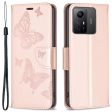 For Xiaomi Redmi Note 12S 4G Stand Wallet Phone Case Butterfly Imprinted Leather Flip Cover with Strap For Discount