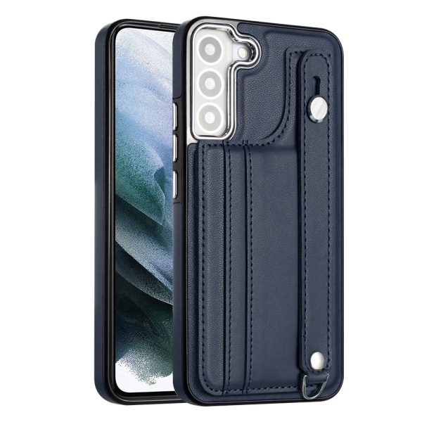 YB Leather Coating Series-5 Shockproof Case for Samsung Galaxy S21 FE 5G Card Holder Kickstand TPU Phone Shell Discount