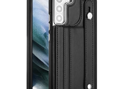 YB Leather Coating Series-5 Shockproof Case for Samsung Galaxy S21 FE 5G Card Holder Kickstand TPU Phone Shell Discount