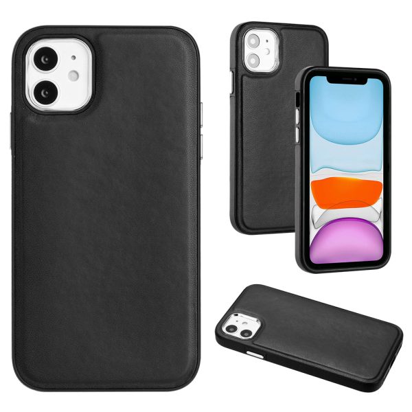 YB Leather Coating Series-6 For iPhone 11 Back Shell Cell Phone Guard Cover PU Leather+TPU Case Online Sale