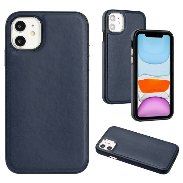 YB Leather Coating Series-6 For iPhone 11 Back Shell Cell Phone Guard Cover PU Leather+TPU Case Online Sale