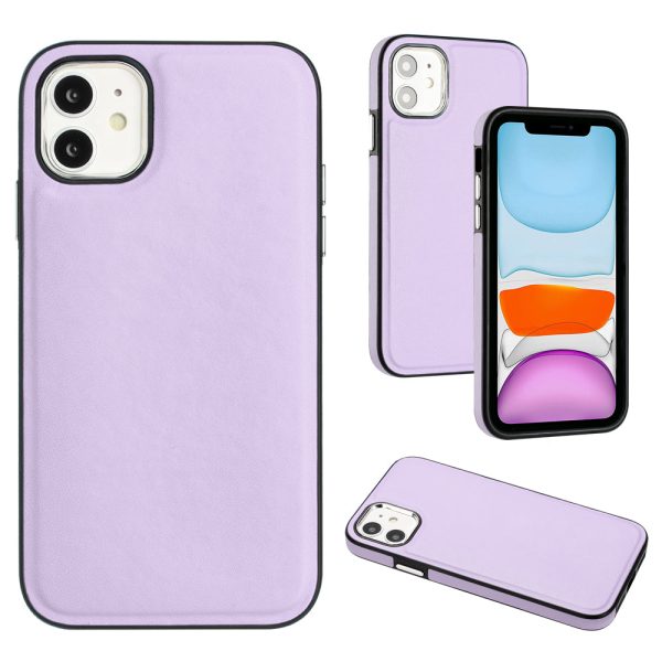 YB Leather Coating Series-6 For iPhone 11 Back Shell Cell Phone Guard Cover PU Leather+TPU Case Online Sale