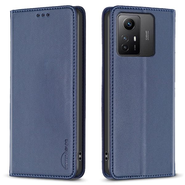 BINFEN COLOR BF18 Protective Case for Xiaomi Redmi Note 12S 4G Phone Shell Leather Cover with Card Holder Hot on Sale