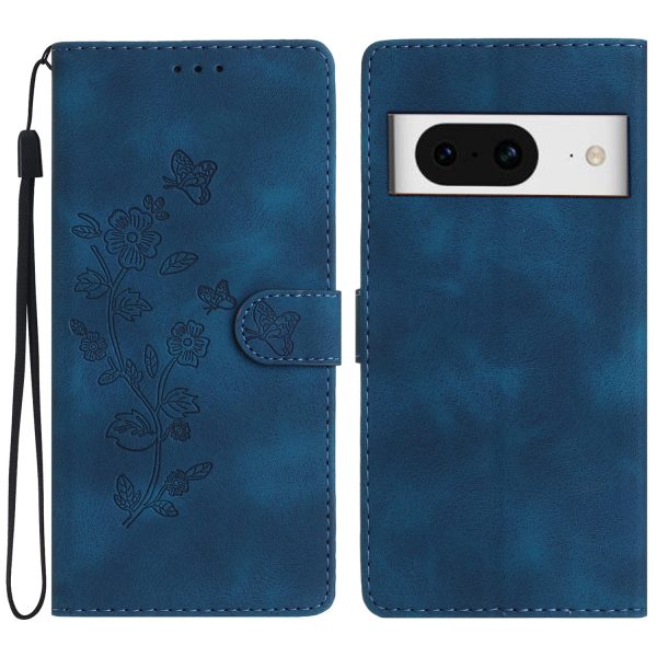 For Google Pixel 8 Phone Cover Imprinted Flower Wallet Stand PU Leather Magnetic Mobile Phone Case For Cheap