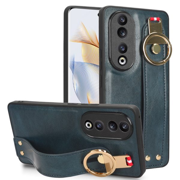 For Honor 90 Pro Wristband Kickstand Protective Case Bottle Opener Design PU Leather+PC+TPU Phone Cover Online Hot Sale