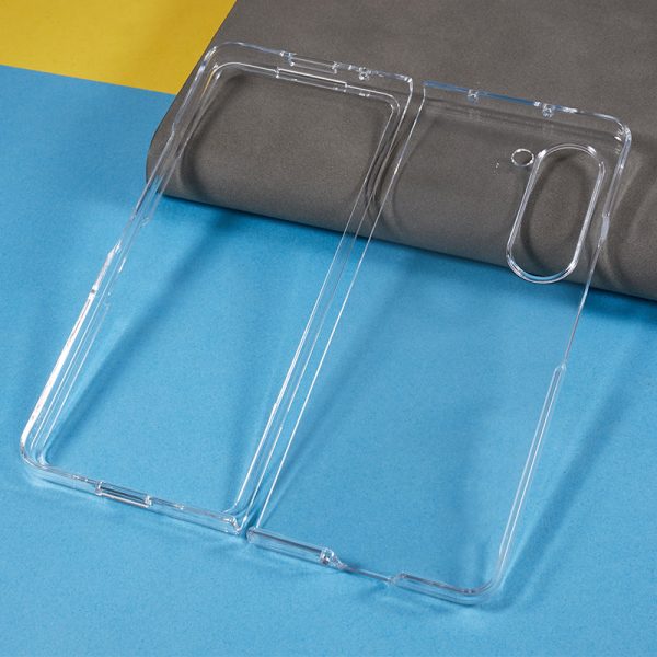 Transparent Phone Case for Samsung Galaxy Z Fold5 5G , 2-Piece Design Anti-scratch PC Folding Phone Cover For Cheap