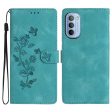 For Motorola Moto G62 5G Magnetic Phone Case Imprinted Flower Wallet Stand Leather Mobile Phone Cover Hot on Sale