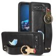 For Asus ROG Phone 5 ZS673KS Wristband Kickstand Cell Phone Cover PU Leather Coated PC+TPU Back Case with Neck Strap Online now