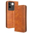 For vivo S17e 5G Retro Stand Wallet Mobile Phone Cover PU Leather Protector Case For Sale