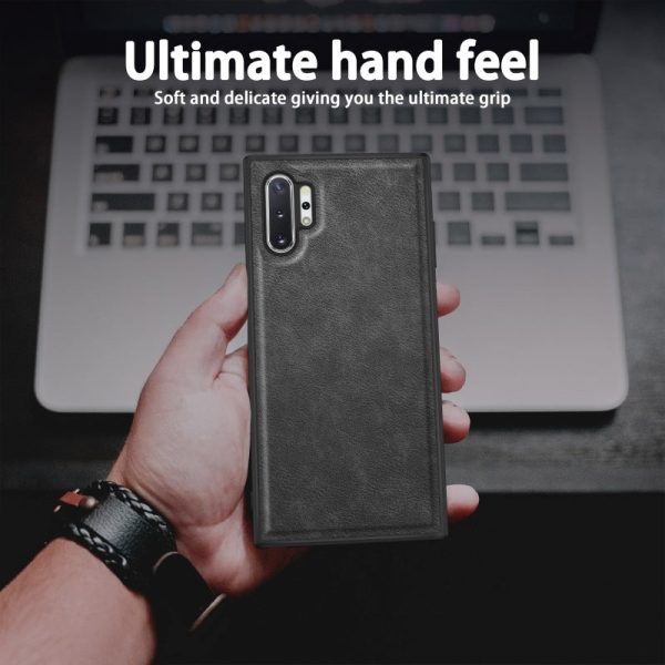 For Samsung Galaxy Note 10 Plus 5G Retro Mobile Phone Case Leather Coated TPU+PC Cover For Cheap