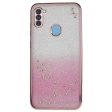 KADEM For Samsung Galaxy A11 (EU Version) Rhinestone Flower Mobile Case Glitter Gradient Flexible TPU Cover Fashion