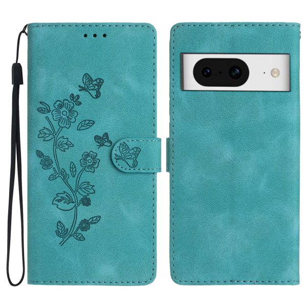 For Google Pixel 8 Phone Cover Imprinted Flower Wallet Stand PU Leather Magnetic Mobile Phone Case For Cheap