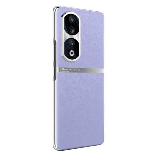 For Honor 90 Pro PU Leather + PC Phone Case Anti-Slip Shockproof Protective Cover on Sale