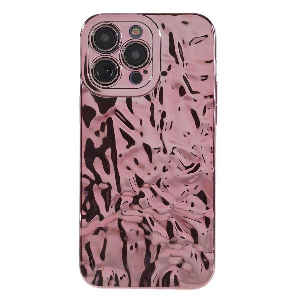 Wrinkled Uneven Phone Case for iPhone 13 Pro , Electroplating TPU Mobile Phone Cover Discount