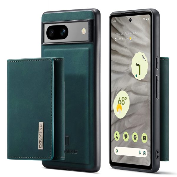 DG.MING M1 Series For Google Pixel 7a Detachable Magnetic Wallet Kickstand Phone Case PC+TPU+PU Leather Back Cover Cheap