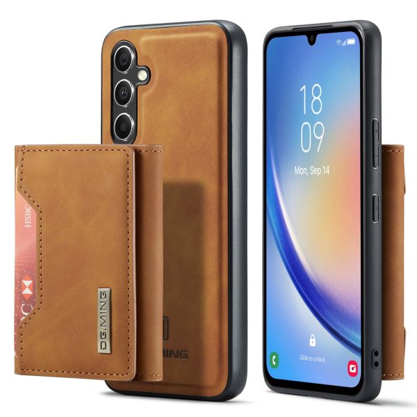 DG.MING M2 Series Detachable Wallet Cover for Samsung Galaxy A14 4G   5G , PU Leather Coated PC+TPU Kickstand Phone Case Supply