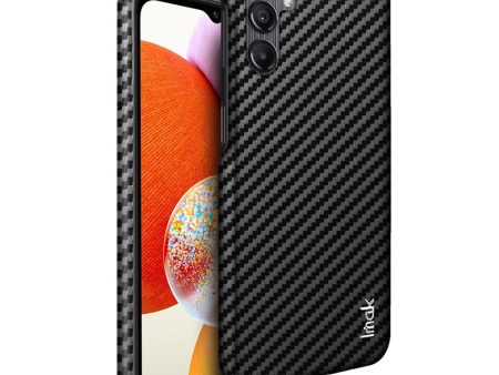 IMAK Ruiyi Series for Samsung Galaxy A14 4G   5G Back Phone Case PU Leather Coated PC Carbon Fiber Texture Slim Cover Cheap