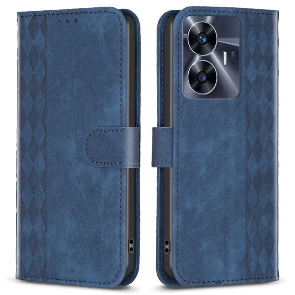 For Realme C55 Shockproof Cell Phone Case Wallet Imprinting Pattern Stand Mobile Phone Cover on Sale