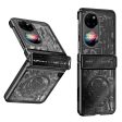 Mechanical Legend Series for Huawei P50 Pocket Hard PC Back Cover Hinde Protection Electroplating Phone Case For Cheap