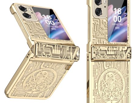 Mechanical Legend Series for Oppo Find N2 Flip 5G Hinde Protection Phone Case Hard PC Electroplating Cover Cheap