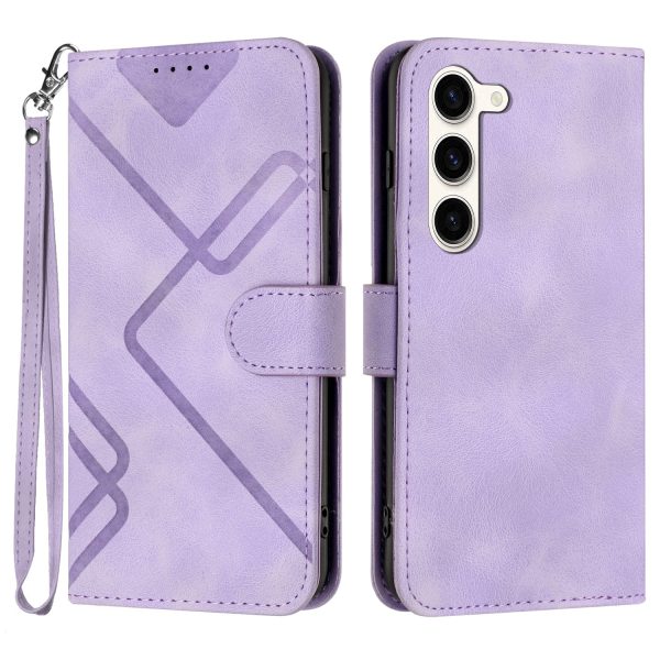 YX0040 For Samsung Galaxy S23+ Imprinted Leather Case Mobile Phone Stand Wallet Cover Sale