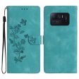 For Xiaomi Mi 11 Ultra Wallet Phone Shell Imprinted Flower Anti-Scratch Leather Mobile Phone Stand Case For Discount