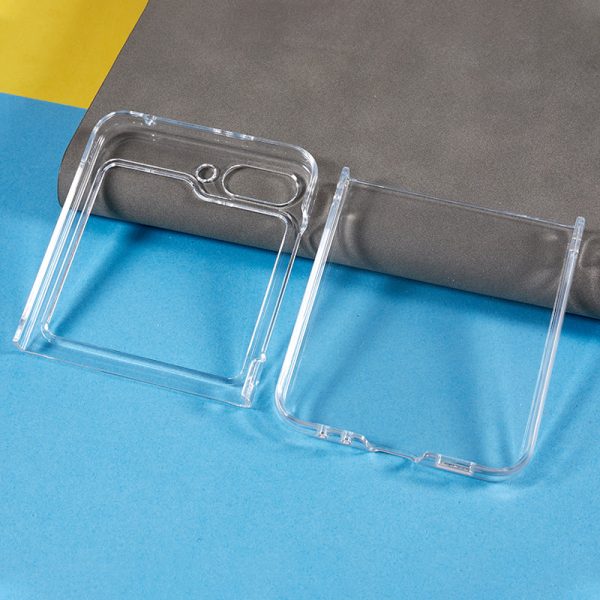 Crystal Clear Phone Case for Samsung Galaxy Z Flip5 5G Hard PC Mobile Phone Shell For Discount