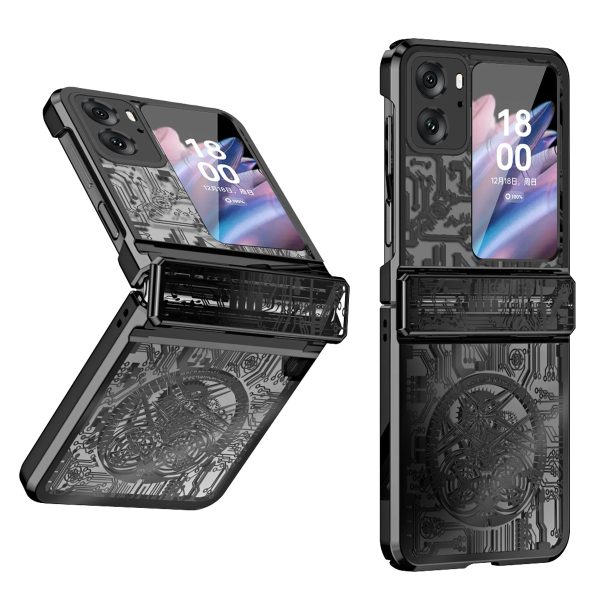 Mechanical Legend Series for Oppo Find N2 Flip 5G Hinde Protection Phone Case Hard PC Electroplating Cover Cheap