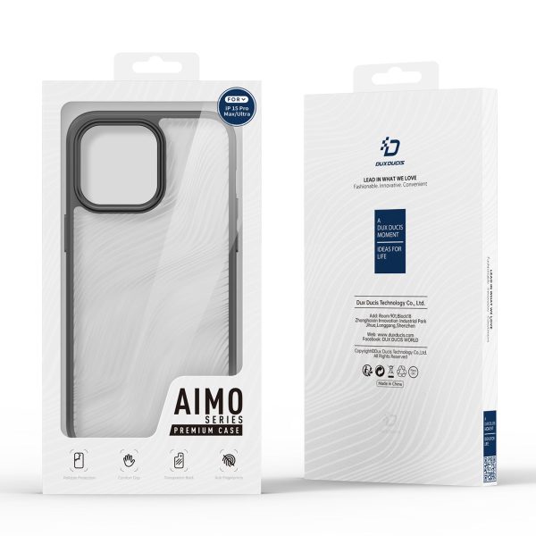 DUX DUCIS Aimo Series for iPhone 15 Pro Matte Case TPU+PC Anti-drop Phone Cover (REACH Certification) Sale