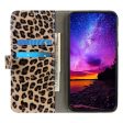 For Nokia C22 PU Leather Stand Case Leopard Pattern Mobile Phone Wallet Cover Fashion