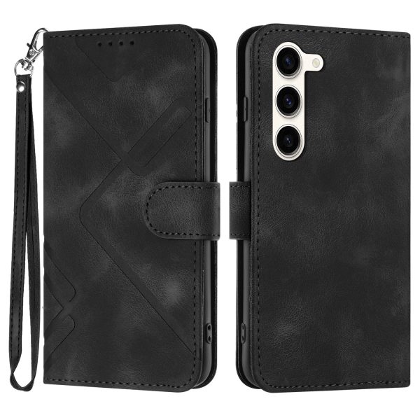 YX0040 For Samsung Galaxy S23+ Imprinted Leather Case Mobile Phone Stand Wallet Cover Sale