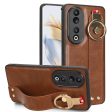 For Honor 90 Pro Wristband Kickstand Protective Case Bottle Opener Design PU Leather+PC+TPU Phone Cover Online Hot Sale