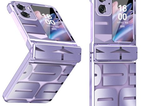 For Oppo Find N2 Flip 5G Shockproof Phone Case Electroplating Hard PC Phone Cover Online now