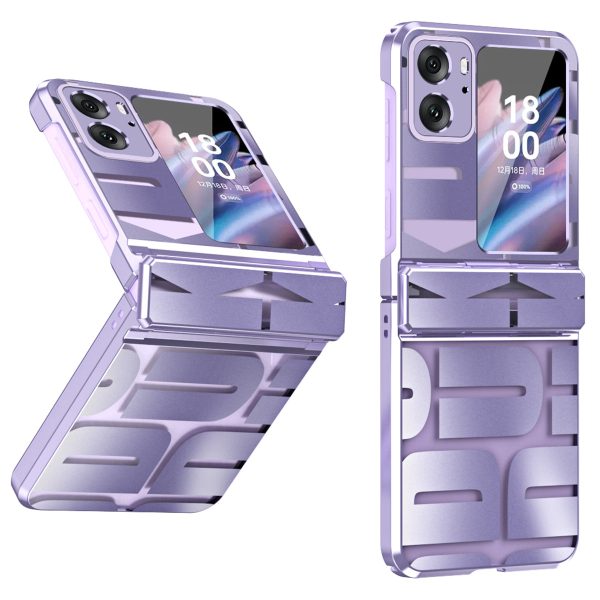 For Oppo Find N2 Flip 5G Shockproof Phone Case Electroplating Hard PC Phone Cover Online now