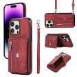 For iPhone 14 Pro PU Leather+TPU Scratch Proof Phone Case Kickstand Cover with RFID Blocking Card Bag Sale