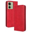 For Motorola Edge 40 5G Retro Stand PU Leather Magnetic Phone Case Wallet Anti-Scratch Mobile Phone Cover For Sale