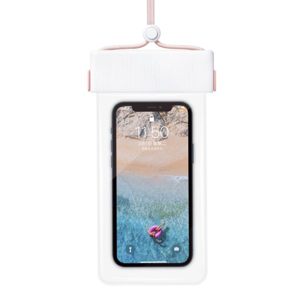 IPX8 Waterproof Case for Phones within 7.0   Stripes Texture Clear TPU Touchscreen Cellphone Dry Bag Beach Essentials Hot on Sale