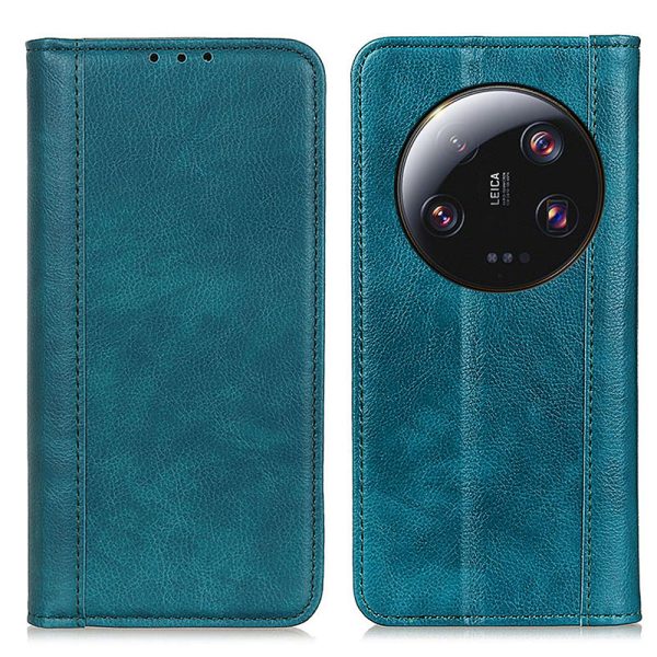 For Xiaomi 13 Ultra Litchi Texture Mobile Phone Case Anti-Scratch Split Leather+TPU Phone Cover Wallet on Sale