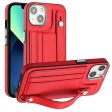 For iPhone 13 6.1 inch Protective Case YB Leather Coating Series-5 Card Slots TPU Phone Cover with Kickstand Sale