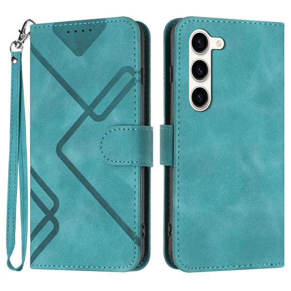 YX0040 For Samsung Galaxy S23+ Imprinted Leather Case Mobile Phone Stand Wallet Cover Sale