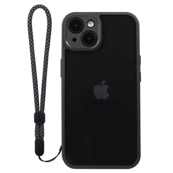 VILI M Series For iPhone 14 Phone Shell Anti-Scratch Clear PC+TPU Mobile Phone Case with Wrist Strap Online Hot Sale