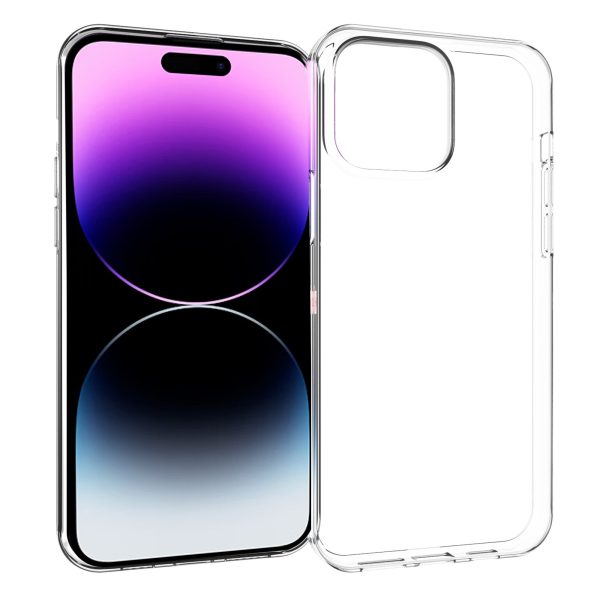 For iPhone 15 Pro Max Watermark-Free TPU Cell Phone Case Glossy Drop Resistant Mobile Phone Cover Shell Online now