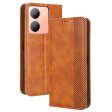 For vivo Y36 4G   Y36 5G   Y78 5G (China) Retro Stand Wallet Anti-fall Mobile Phone Cover PU Leather Magnetic Case For Sale