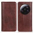 For Xiaomi 13 Ultra Litchi Texture Mobile Phone Case Anti-Scratch Split Leather+TPU Phone Cover Wallet on Sale