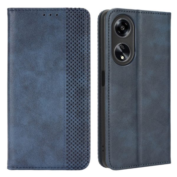 For Oppo A1 5G   A98 5G   F23 5G PU Leather Cover Stand Wallet Retro Magnetic Closure Mobile Phone Case Hot on Sale