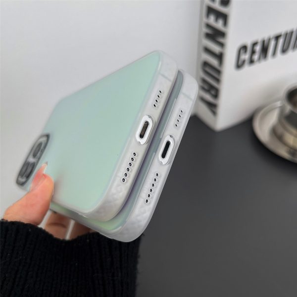 For iPhone 14 Pro Max Laser Discoloration Design Mobile Phone Case Hard PC Flexible TPU Phone Cover Shell Discount