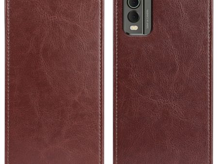 Vertical Flip Phone Case for Nokia C32 Drop Proof PU Leather Mobile Phone Cover with Card Slots Online now