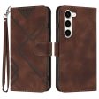 YX0040 For Samsung Galaxy S23+ Imprinted Leather Case Mobile Phone Stand Wallet Cover Sale